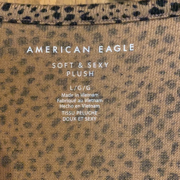 American Eagle super soft cheetah print cardigan - Picture 3 of 5
